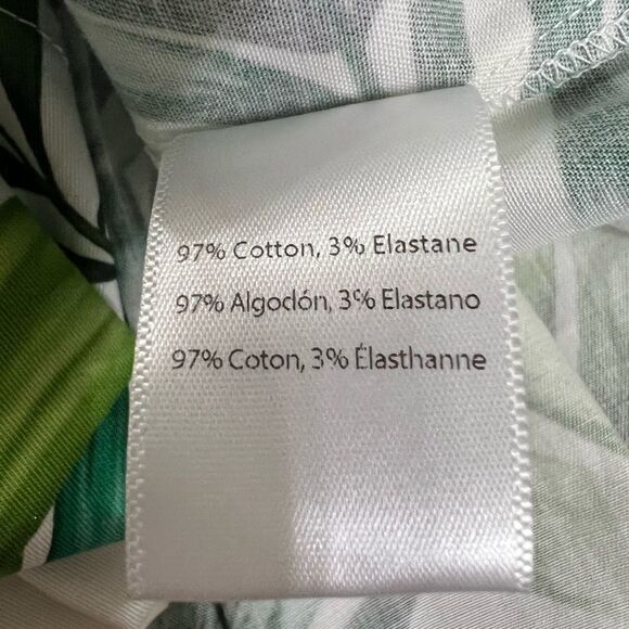 Autumn Adeigbo Marie’s blouse palm tree print smocked puff sleeves size 4 island - Picture 9 of 10